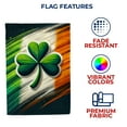 thumbnail image 5 of America Forever Irish Pride Shamrock House Flag Double Sided, 28 x 40 inch Ireland Flag Colors Shamrock Design, St Patrick's Day Irish Heritage, Celtic Pride Yard Flag, 5 of 5