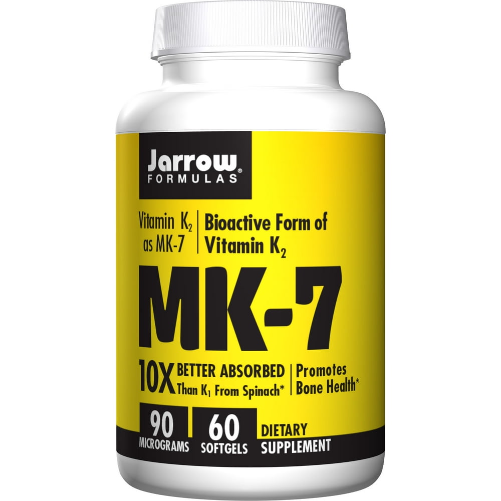 Jarrow Formulas MK7 Softgels, 90 mcg, 60 Count