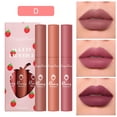 thumbnail image 2 of Set de pintalabios HUOGUO 3, esmalte labial mate, terciopelo fresa, 15 ml, 2 of 2