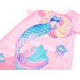thumbnail image 4 of Beezizac Girls Nightgown – Summer Short Sleeves Sleepwear Pink Mermaid Soft Nightdress Pajama Size 6, 4 of 7