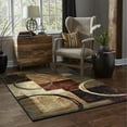 thumbnail image 5 of Oriental Weavers Hudson Area Rug 2544B Brown Geometric Patchwork 5' 3" x 7' 6" Rectangle, 5 of 9