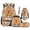 Kawaii Capybara, variant on Uorisanigo 5 PCS Kids' Backpacks Set Floral Highland Cow Travel School Backpack Set Bookbag Student Book Bag with Lunch Box Pencil Bag Water Bottle Sleeve Keychain for Primary Middle School Girls