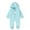Light Blue, variant on breaise Baby Boy Girl Fleece Snowsuit Kids Onesie Infant Long Sleeve Bodysuit Romper Winter Warm Clothes Coat Infant Jumpsuit Toddler Outfit
