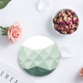thumbnail image 4 of FMSHPON Ombre Green Set of 6 Round Coaster for Drinks, Absorbent Ceramic Stone Coasters Cup Mat with Cork Base for Home Kitchen Room Coffee Table Bar Decor, 4 of 6