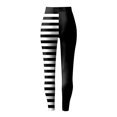 thumbnail image 5 of COMVALUE Women's and Plus Size Oh So Soft Knee & Full Length Leggings | Lots of Prints Black Size S, 5 of 7