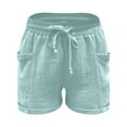 thumbnail image 6 of Purcolt Shorts for Women Elastic Waist Drawstring Summer Beach Shorts Casual Comfy Lounge Shorts with Pockets, S-5XL, 6 of 7