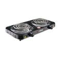 thumbnail image 2 of Emerald Compact & Portable, 2000W (2x1000W) Electric Double Burner 5.5" Coils Stovetop - Black, 2 of 4