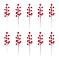 thumbnail image 1 of Ramas de pino navideñas con bayas rojas, tallos artificiales verdes para arreglos florales en árboles, decoración para el hogar, la oficina y centros de mesa navideños, 1 of 7