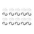 thumbnail image 1 of Mizh - Juego de 2 ganchos colgantes de aleación de 20 piezas, pequeños ganchos en forma de S, portátiles, para colgar adornos de casa de muñecas, accesorios de decoración (negro, blanco), 1 of 6