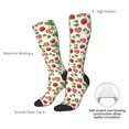 thumbnail image 4 of Naloa Strawberry Thigh High Socks Extra Long Stretchy Sock Women Over Knee High Opaque Stocking Daily Wear, 4 of 6