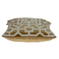 thumbnail image 5 of Parkland Collection Hazel 18x18" Ethnic Fabric Throw Pillow in Gold/Beige, 5 of 6