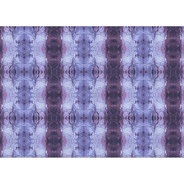 Ahgly Company Machine Washable Indoor Rectangle Transitional Purple Mimosa Purple Area Rugs, 2' x 4'