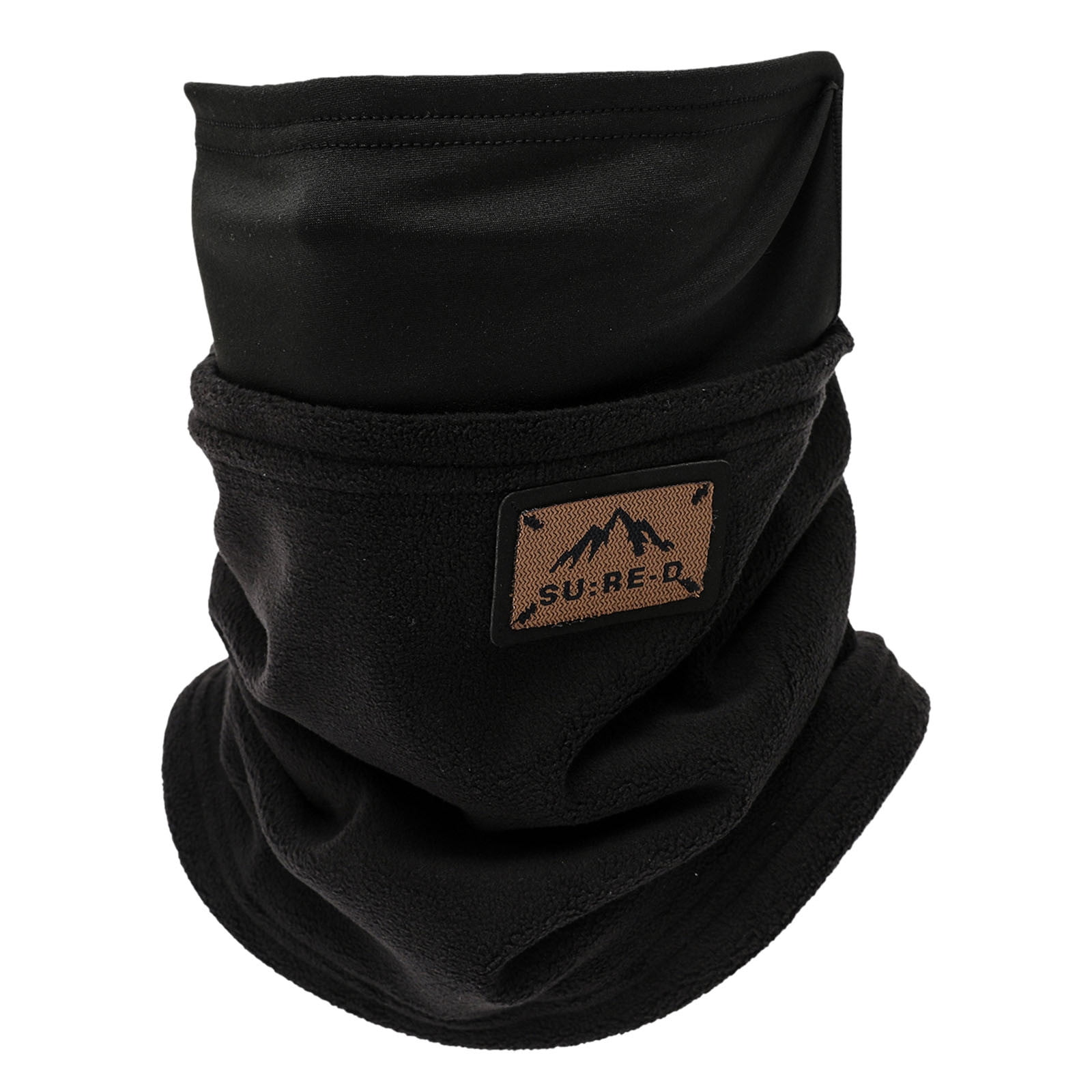 Tanhomme 2Pack Neck Warmer Fleece Neck Gaiter, Winter Faces Cover Ski Scarf Neck Cover for Cold Weather Autumn Winter Printed Warm Short Plush Neck Cover Men Women Knit Bib Neck Cover Bib