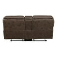 thumbnail image 6 of Lexicon Proctor 2-Piece Microfiber Upholstery Manual Reclining Sofa Set in Brown, 6 of 14