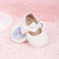 thumbnail image 6 of Yoyauz Baby Girl Mary Jane Shoes Anti Slip Rubber Sole Ballet Slippers Princess Dress Wedding Shoes Newborn Kids Shoes Toddler Shoes（0-12 Month）, 6 of 9