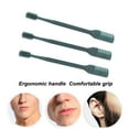 thumbnail image 2 of 3pcs Manual Nose Hair Trimmer Double Head Nostril Cleaning Safety Protected Nose Hair Knife Dark Green, 2 of 6