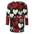 CFLVAEK Plus Size Valentine's Day Shirts for Women Cute Heart Graphic T