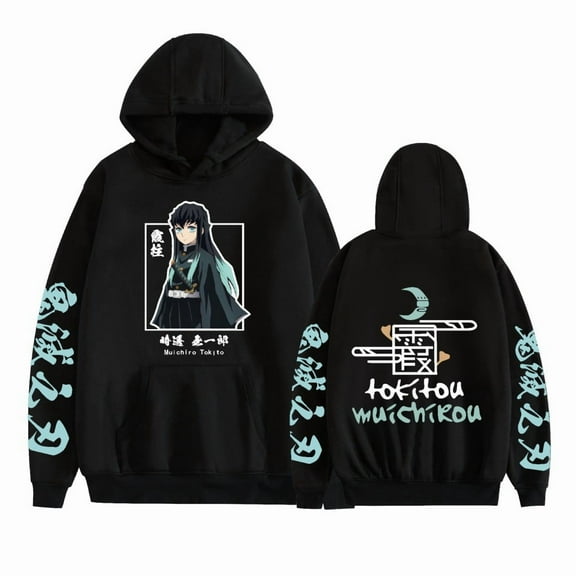 Demon Slayer: Kimetsu no Yaiba Hooded Sweatshirt Pullover Casual Top Soft And Comfortable For Both Men And Women Suitable For Indoor And Outdoor Use