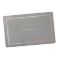 thumbnail image 4 of Alfombrilla de baño, alfombrilla de suelo de secado rápido, alfombrilla de baño, alfombrilla de puerta de entrada, lavable suave con respaldo de goma Gris Claro Medio perfecl Alfombra de baño, 4 of 8