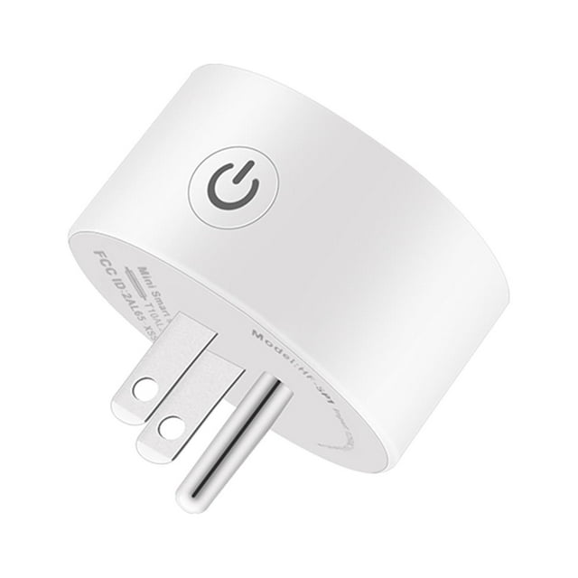 Graflsoa Wi-Fi Enabled Smart Plug with Voice Control, US Standard, 10A, White, AC100-240V, Remote & Timer Functionality for Home Automation
