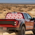 thumbnail image 3 of SEANATIVE Truck Rear Window Decal 66.9" x 22.4" Valentine's Day Decor Universal Fit One-Way Vision Privacy Protection Graphic Decal for Pickup Truck SUV Back Window, Pink Heart Print, 3 of 7