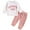 Pink, variant on HWJAD Toddler Baby Girl Clothes 3 6 9 12 18 24 Months Fall Outfits Letter Long Sleeve Sweatshirt Tops Pants Set