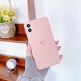 thumbnail image 3 of Compatible with iPhone 11 Case for Women Girls,Cute Love Heart Pattern Soft Liquid Silicone Slim Thin Shockproof Protective Cover for iPhone 11 -Pink, 3 of 7
