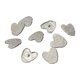 thumbnail image 1 of Uxcell 10 Pcs Botones de Amor de Metal, Botón de Corazón Plateado de 39.5 x 37.5mm para Accesorios de Sujetadores de Coser para Abrigos, Ropa, Cuello, Camisa, Mujeres, Hombres, Blusa, Top, Puño, 1 of 6