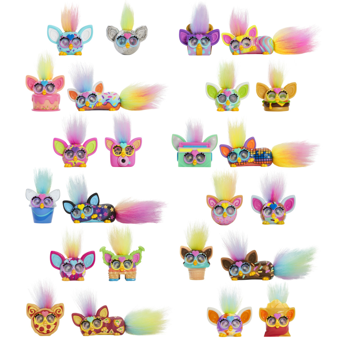 Furby Minis Figure 2 pack, Series 1, Surprise Toys for Girls & Boys, Easter Basket Stuffers, Ages 5 and up