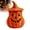 Orange, variant on Wicker Pumpkin Lamp Halloween Decorations, Rattan Lantern Pumpkin Candle Holder with Witch Hat Shape Lid White