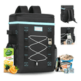 thumbnail image 3 of Mochila Hielera Impermeable Bolsa Térmica 30 L Malubero, Negra con Azul, 3 of 5