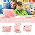 thumbnail image 2 of Epicgadget Case for Amazon Fire 7 Tablet 7” Display (12th Generation,2022 Release) Hybrid Shockproof 360 Rotating Multi-Functional Ring Stand Case with Shoulder Strap Kid-friendly (Light Pink), 2 of 5