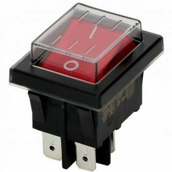 RANMEI 16A 250VAC / 20A 125VAC Rocker Switch 2 Position 4 Pins Illuminated KCD4 ON OFF