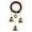 04#[Multicolor], variant on Bxaolu Witch Bells for Door Knob, Boho Hanger Wind Chimes Protection, Witchy Things Bell Strings with 3 Bells, Halloween Supplies Door Bell, Vintage Witch Decor for Home Room [13"]