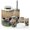 Color 1, variant on Bathroom Accessory Set 6 Piece with Contemporary Bird Wildlife Hunting Loon Water Baby Loon Toothbrush Holder, Soap Dispenser, Soap Dish, Trash Can with Lid, Toothbrush Cup, Toilet Brush Holder