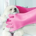 thumbnail image 3 of Jiaxi Pet Grooming Gloves Heat Resistant Silicone High Density Teeth Five Finger Design Bathing Massaging Cats Dogs, 3 of 3