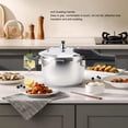 thumbnail image 4 of Pressure Cooker, Stainless Steel Pressure Cooker Fast Cooking Energy Efficient Slow Rice Cooker with Anti Clogging Cover Kitchen Cookware for Commercial or Home Use, 4 of 8