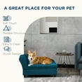 thumbnail image 6 of PawHut Pet Sofa, Dog Sofa for Small Medium Dogs with Storage, Dark Blue, 6 of 9