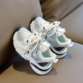 thumbnail image 4 of WNVMWI Toddler Girls Mesh Chunky Sneakers Children Casual Running Shoes with Hook And Loop Kids Walking Shoe Beige Sizs 11, 4 of 4