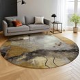 thumbnail image 6 of Addison Rugs Mayfield Premium Machine Washable Transitional Modern Chocolate Round Rug, 8' x 8', 6 of 6