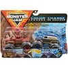 Monster Jam, Official Grave Digger vs. Grave Digger The Legend Color-Changing Die-Cast Monster Trucks, 1:64 Scale