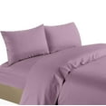 thumbnail image 1 of Life Style 1200 Thread Count 100% Egyptain Cotton 4-Piece Deep Pocket Stripe Sheet Set (King, Lilac), 1 of 1
