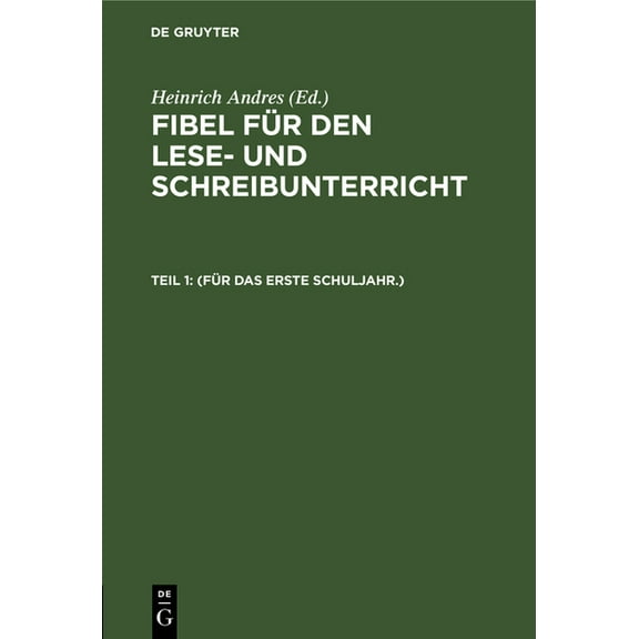 (Für Das Erste Schuljahr.), (Hardcover)