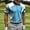 Light Blue19, variant on WQNVRNR Mens Short Sleeve Polo Shirt- Summer Fashion Print Golf Outfit Daily Casual Stylish Collared Shirts Multicolor Size M