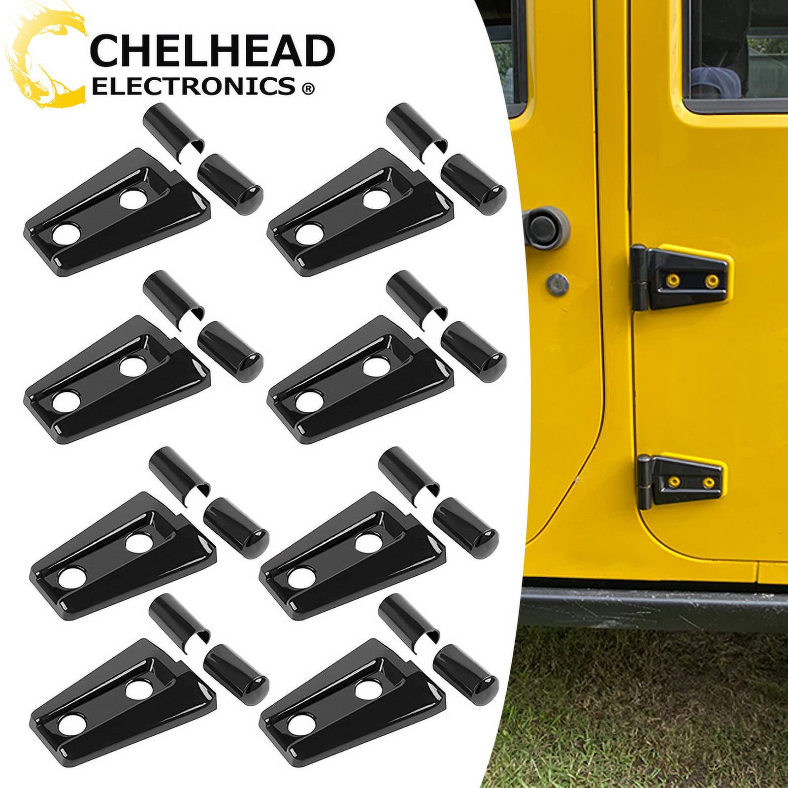 Door Hinge Cover Protective Trim Kit for Jeep Wrangler Unlimited Rubicon Sahara Sports Accessories 2007-2018 JK