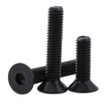 thumbnail image 1 of Alloy Steel Flat Head Socket Screws Countersunk Black Color Bolt (M3*25mm), 1 of 2