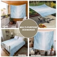 thumbnail image 6 of Blue Ombre Tapestry for Bedroom Wall Hanging Tapestry, Modern Abstract Art Aesthetics Ceiling Backdrop Tapestries Poster Blanket Wall Decor for Teens Room Living Room Dorm 59" x 79", 6 of 8