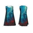 thumbnail image 7 of Pofeuu Tower And Red Roses Print Women's Sleeveless Dress, Loose Fit Summer Dress, Casual Tank Dress for Women, 7 of 7