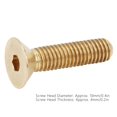 thumbnail image 2 of Countersunk Hex Socket Screws Pure Copper Flat Head Hardware Accessories M5 Machine Screws Inner Hex Screw Fasteners Bolts (50pcs) [M5*20], 2 of 9