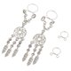 thumbnail image 1 of 4 Piezas de Joyería de Cuerpo Falso para Mujer, Borla, de , Anillos para Pezón, Clip No Perforante Fernando Nipplering de acero inoxidable, 1 of 8